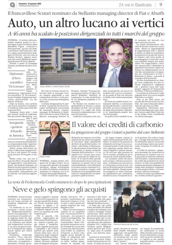 Angela Cestari: Crediti di Carbonio